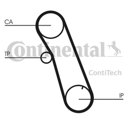 CONTITECH Pasek rozrządu CT616 FORD 1,6D 98Z