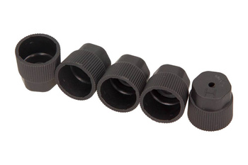 SUNAIR Osłona Zaworu Serwisowego Klimatyzacji (SUNCP-652) Wysokie Ciśnienie, M8x1, Czarna, R134a