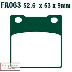 EBC KLOCKI HAM. MOTO.  SUZUKI SV 650  (BEZ ABS) (99-02)/  GSXR 750 (85-87)/  GSX 600 FJ (88)/  GSF 1200  (01-05)