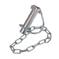 GMP Zawleczka rurkowa 19x60mm + łańcuszek max średnica rury 60mm, ocynkowana ZAW1960
