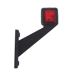 HORPOL LAMPA OBRYSOWA BIAŁO-CZERWONA DIODOWA NA WYSIĘGNIKU UKOŚNYM, PRAWA, 12/24V LD433P