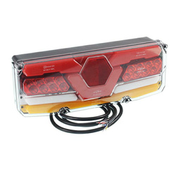 WAŚ LAMPA TYLNA ZESPOLONA DIODOWA LEWA Z PRZEWODEM, 12/24V W171DD L