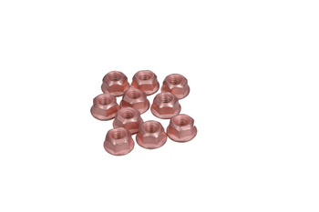 FISCHER Nakrętka Układu Wydechowego 988-0801.10 Miedziana M8x1,25 SW13 Komplet 10szt.
