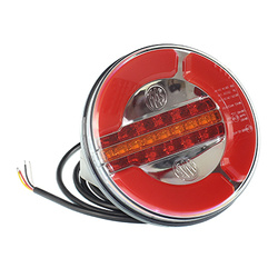 WAŚ LAMPA TYLNA ZESP. 3-SEGM. L/P, DIODOWA MB, LIAZ, NACZEPY - Z PRZEW., 12/24V W153DD