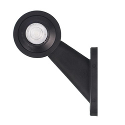 WAŚ LAMPA OBRYSOWA BIAŁO-CZERWONA DIODOWA NA WYSIĘGNIKU UKOŚNYM LEWA KRÓTKA 12/24V W21.7L
