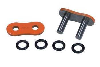 AFAM OGNIWO ŁĄCZĄCE ŁAŃCUCHA NAPĘDOWEGO NITOWANE (SKUWKA) MOTO 520 POMARAŃCZOWE