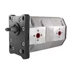 Pompa hydrauliczna tandem, zębata dwusekcyjna 45+28 typ europejski, grupa 3.