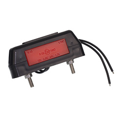 WAŚ LAMPA OBRYSOWA BIAŁO-POMARAŃC. DIODOWA NA PODSTAWIE GUMOWEJ, 12/24V W140