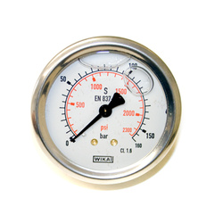 WIKA MANOMETR 1/4 TYŁ, 0-160 BAR B711-W063160T