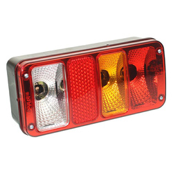 WAŚ LAMPA TYLNA ZESP. 4-SEGM. PRAWA BEZ OŚW. TABLICY REJ. - Z GNIAZDEM W29P