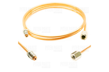 PITER PARTS Przewód hamulcowy PPH100 A-E Długość 1000 mm Miedziany Z końcówkami typ A-E
