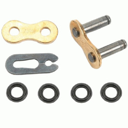 D.I.D OGNIWO ŁĄCZĄCE ŁAŃCUCHA NAPĘDOWEGO MOTO DID 525VX3 X-RING ZŁOTO-CZARNE NITOWANE (SPINKA/SKUWKA) DIDCL525VX3G&B-ZJ