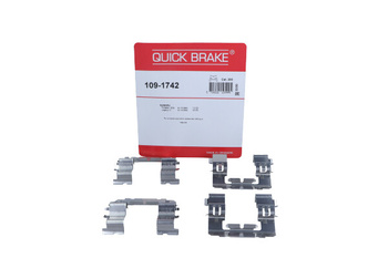 QUICK BRAKE Zestaw Instalacyjny Klocków Hamulcowych QB109-1742 SUBARU FORESTER/LEGACY/OUTBACK 02-