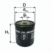 PBP822 FILTR OLEJU -  PZL Filters