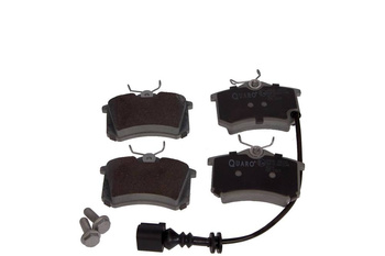 QUARO Klocki Hamulcowe VW Polo/Ibiza/Cordoba 01-09 / Fabia 99-08 QP8041 Tył, Z Czujnikiem