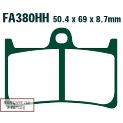 EBC KLOCKI HAM. MOTO.  YAMAHA YZF-R6 (05-14)/  YZF-R1 (04-06)  FZ1 FAZER (ABS) (08-14)/  FZ 8 N-800CC (BEZ ABS) (11-13)/
