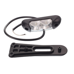 HORPOL LAMPA OBRYSOWA BIAŁO-CZERW.-POM. DIODOWA WISZĄCA NA GUMIE, 12/24V LD2167