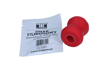 TED-GUM - Tuleja amortyzatora - Mitsubishi L200 96-07 - Tył Górna=Dolna Poliuretan TED10612