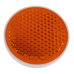 WAŚ Odblask Okrągły Ze Śrubą Żółty FI 75MM FI75SZ