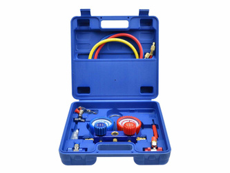 GEKO Zestaw Manometrów WG02670 do Testu Szczelności Klimatyzacji R-134a