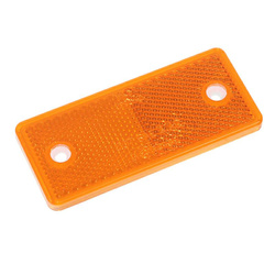 WAŚ ODBLASK PROSTOKĄTNY Z OTWORAMI POMARAŃCZ. 96X42MM UP96X42OP