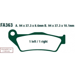 EBC KLOCKI HAM. MOTO.  BMW R1200 GS ADVENTURE (05-11/07)/  R1150 GS-ADVENTURE (07/01-06)