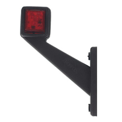 HORPOL LAMPA OBRYSOWA BIAŁO-CZERWONA DIODOWA NA WYSIĘGNIKU UKOŚNYM, LEWA, 12/24V LD433L