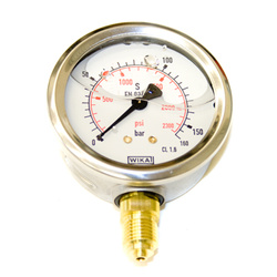 WIKA Manometr 1/4 dół, 0-160 BAR B711-W063160D