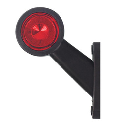 HORPOL LAMPA OBRYSOWA BIAŁO-CZERWONA DIODOWA NA WYSIĘGNIKU UKOŚNYM,LEWA KRÓTKA,12/24V LD725L