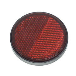 GMP ODBLASK OKRĄGŁY PRZYKLEJANY CZERWONY FI 60MM,  W RAMCE GMP265613RH