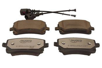 QUARO Klocki Hamulcowe QP8823C VW T5 (03-) / AUDI A4/A6/A8 (04-) TYŁ, 2 Czujniki, Silver Ceramic