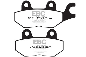 EBC KLOCKI HAMULCOWE MOTO TRIUMPH SPEED 900 (9396)