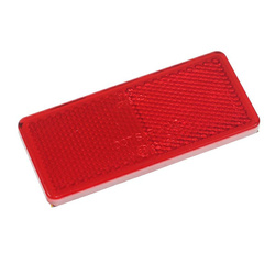 WAŚ ODBLASK PROSTOKĄTNY PRZYKLEJANY CZERWONY 96X42MM UP96X42C