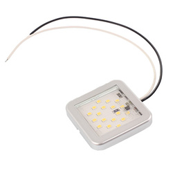 WAŚ Lampa Oświetlenia Wnętrza 18-LED Klosz Przezroczysty, Srebrna Ramka, 12V LW11-12V
