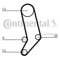 CONTITECH Pasek rozrządu CT939 VW 2,4-2,5D