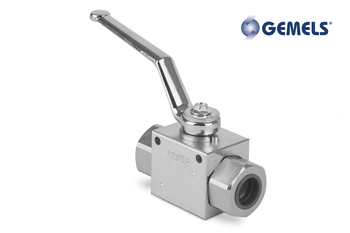 Zawór kulowy odcinający 2-drogowy 1/4" BSP DN06 500Bar GE1GGT15011A000 - Gemels