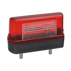 KLOSZ-MOT LAMPA OŚWIETLENIA TABLICY REJESTRACYJNEJ, OBUDOWA CZERWONA, MAŁA JT-1 CZ