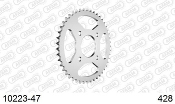 AFAM ZĘBATKA NAPĘDZANA TYŁ MOTO STALOWA OCYNKOWANA SREBRNA