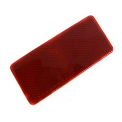 DOB - ODBLASK PROSTOKĄTNY PRZYKLEJANY CZERWONY 90X40MM DOB35CZERW