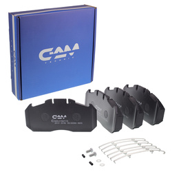 GAM Klocki hamulcowe RVI, MAN, IRISBUS, VOLVO, MERITOR, ROCKWELL, 250X118X30MM WVA29131,