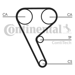 CONTITECH Pasek rozrządu CT1157 ALFA 1,8 TBI 171Z