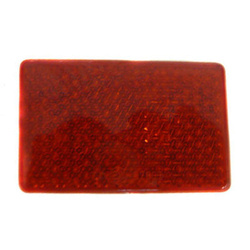 ODBLASK PROSTOKĄTNY PRZYKLEJANY CZERWONY 91X57M UP40TCZ