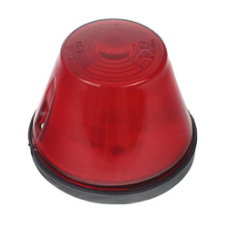 WAŚ LAMPA OBRYSOWA CZERWONA WYSOKA PRZYCZEPA, FI 92MM, H=70MM WE93C