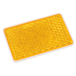 ODBLASK PROSTOKĄTNY PRZYKL. POMARAŃCZOWY 95X45MM UP60T