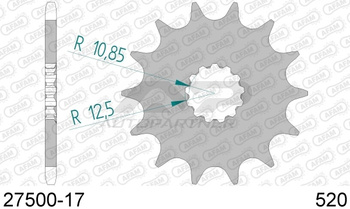AFAM Zębatka Napędowa Przód MOTO 17 Zębów STALOWA 27500-17