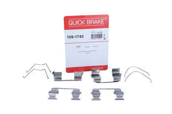 QUICK BRAKE Zestaw Montażowy Klocków Hamulcowych QB109-1743 do Honda CR-V II, CR-V III (2.0/2.2D/2.4) (od 09.2001) Przód