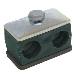 OBEJMA RUROWA FI 28MM, PODWÓJNA KPL. OBPP 28 P ZIEL