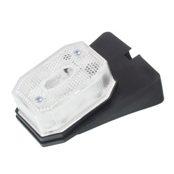 FRISTOM Lampa obrysowa biała z odblaskiem, uchwyt kątowy FT-001 B I