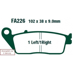 EBC Klocki Hamulcowe Motocyklowe FA226 EBCFA226 do TRIUMPH TIGER 800 (ABS) (11-14) HONDA CBF 1000 (BEZ ABS) (06-11)/CBF 600 (BEZ ABS) (04-05)