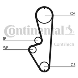 CONTITECH Pasek rozrządu CT765 MAZDA 2,0 108Z / KIA